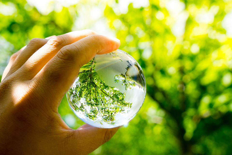 Green Crystal Ball. Source: Dreamstime 67718989