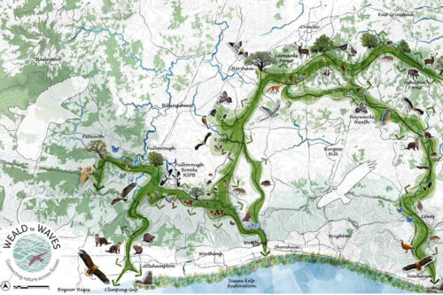 Weald to Waves presentation map